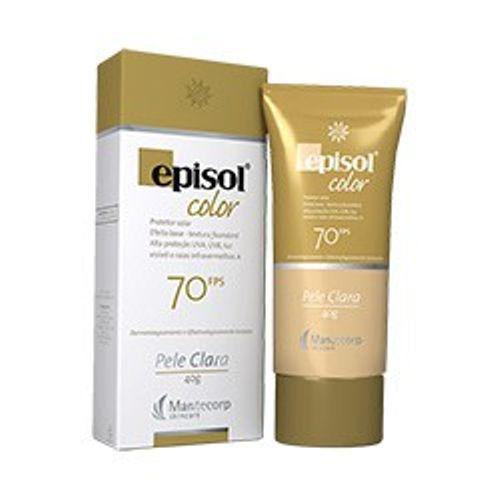 Protetor Solar Color Pele Clara FPS 70 Episol Mantecorp Skincare 40g - Hypermarcas