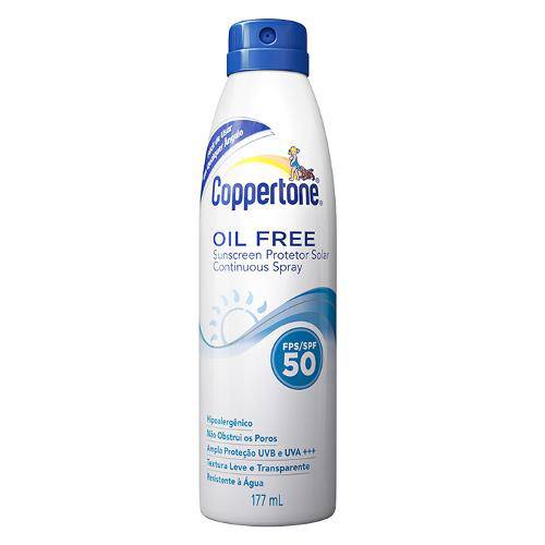 Protetor Solar Coppertone Oil Free Spray Fps 50 177ml