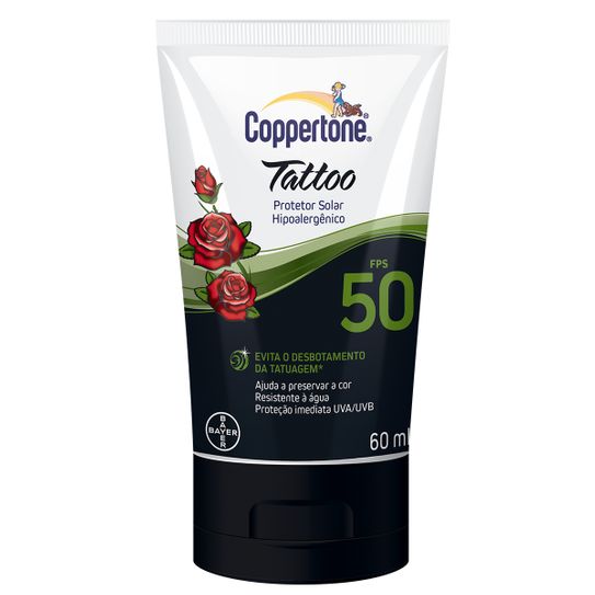 Protetor Solar Coppertone Tattoo Locao Fps50 60 Ml