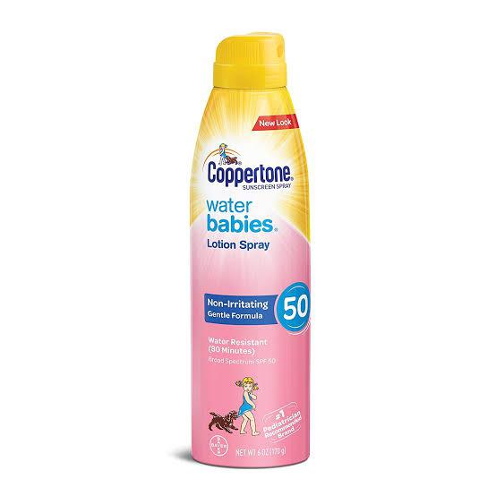 Protetor Solar Coppertone Water Babies Spray SPF50 170 Gramas