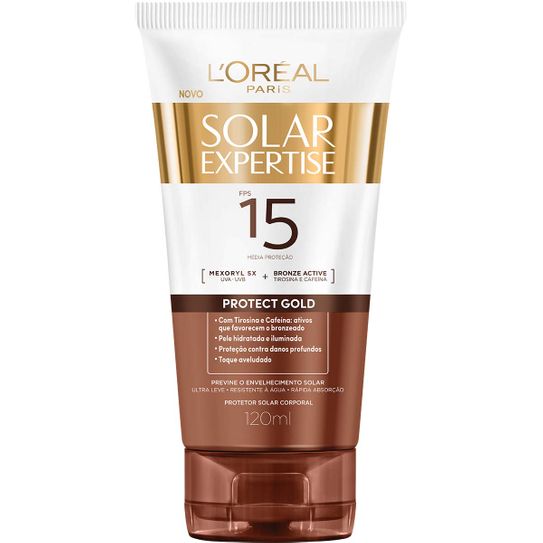 Protetor Solar Corporal Loreal Expertise Protect Gold Fps15 120ml