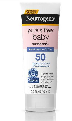 Protetor Solar Creme Neutrogena Pure Free Baby Fps50+