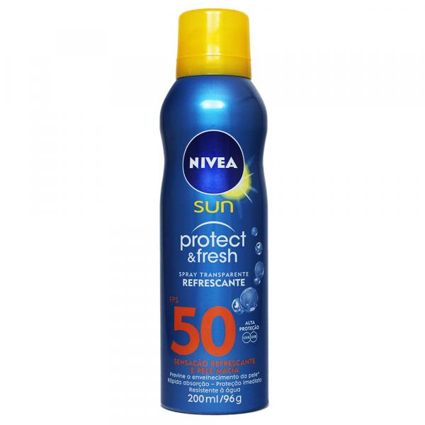 Protetor Solar em Spray Sun Protect e Fresh FPS 50 200 Ml - Nivea