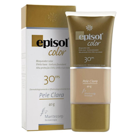 Protetor Solar Episol Color Pele Clara Fps 30 Mantecorp Skincare 40G