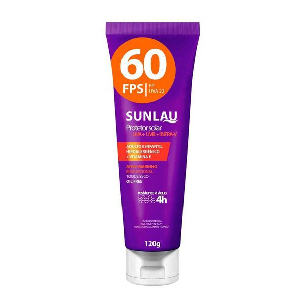 Protetor Solar Esportivo Sunlau FPS60 120 G Sunlau