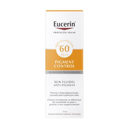 Protetor Solar Eucerin Pigment Control FPS 60 com 50ml