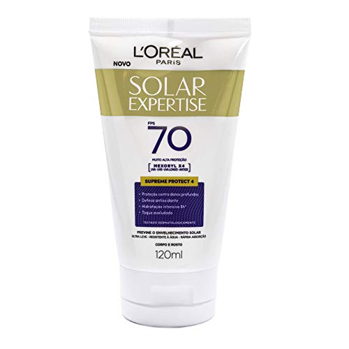 Protetor Solar Expertise FPS 70, L'Oréal Paris, 120ml