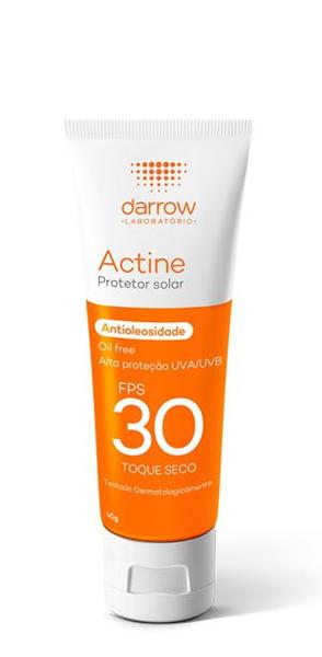Protetor Solar Facial Actine Toque Seco FPS30 40g - Darrow