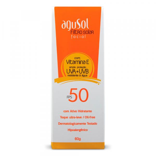 Protetor Solar Facial Agusol FPS 50 com 50g - Aguce
