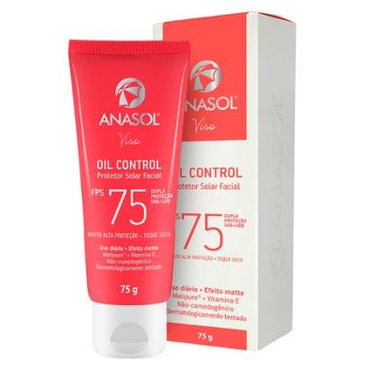 Protetor Solar Facial Anasol - Viso Oil Control FPS75 75g