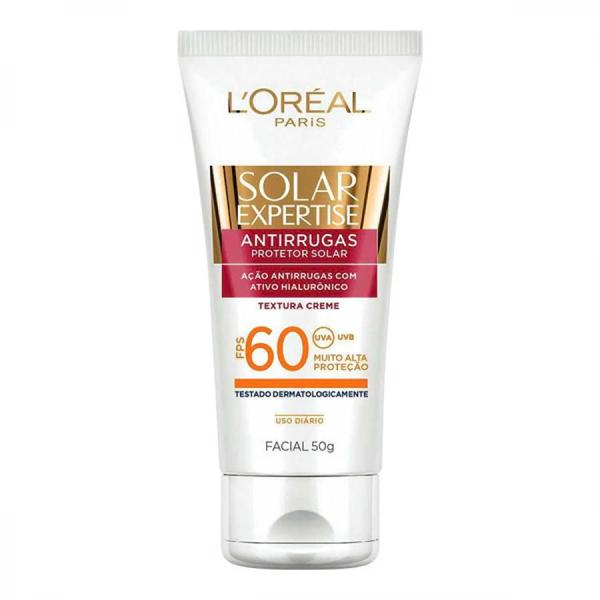 Protetor Solar Facial Antirrugas L'Oréal Paris com Cor FPS 60 - 50g L'Oréal Paris com Cor FPS 60 - 50g - Loréal Paris