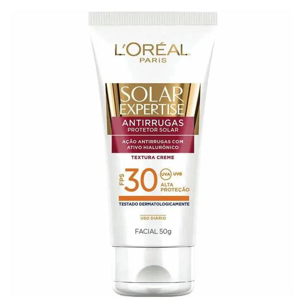 Protetor Solar Facial Antirrugas L'Oréal Paris Expertise FPS 30 - 50g - Loreal