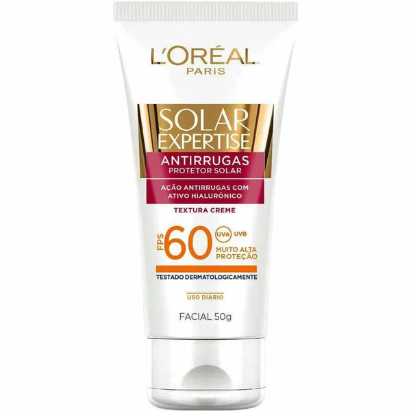 Protetor Solar Facial Antirrugas L'Oréal Paris FPS 60 50g - LOréal Paris