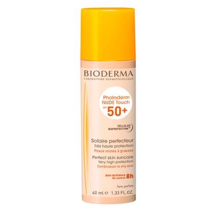 Protetor Solar Facial Bioderma - Photoderm Nude Touch FPS50 Dourado 40ml