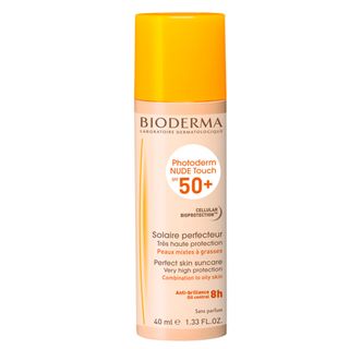 Protetor Solar Facial Bioderma - Photoderm Nude Touch FPS50+ Dourado