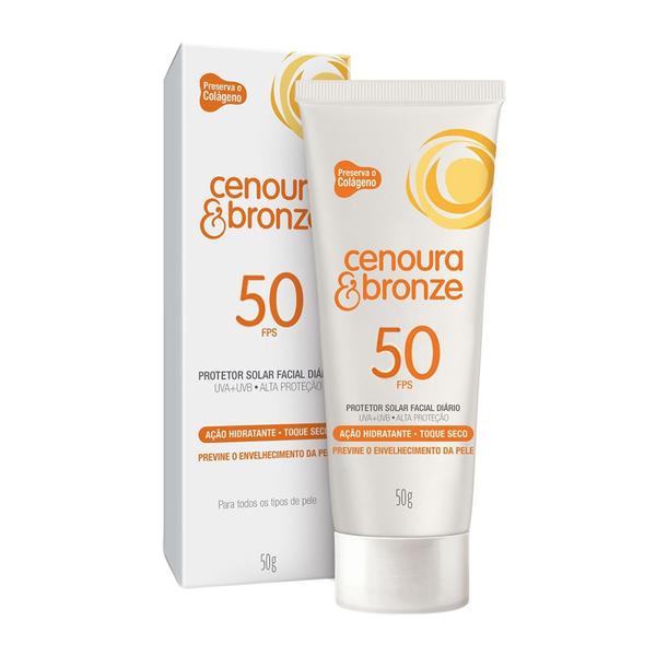 Protetor Solar Facial Cenoura & Bronze FPS 50 Loção - Cenoura e Bronze