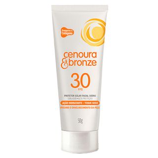 Protetor Solar Facial Cenoura & Bronze FPS30 50g