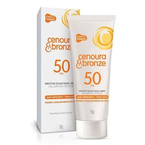 Protetor Solar Facial Cenoura e Bronze Fps 50 - 50g