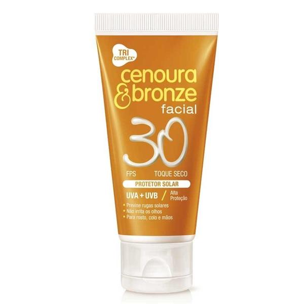 Protetor Solar Facial Cenoura e Bronze Fps30 Bisnaga 50g - Cenoura Bronze