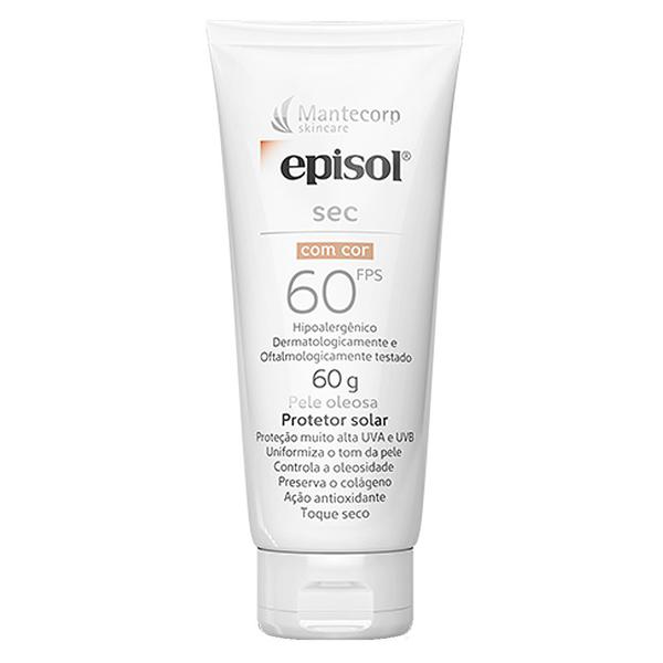 Protetor Solar Facial com Cor Episol Sec Fps 60 - Mantecorp Skincare