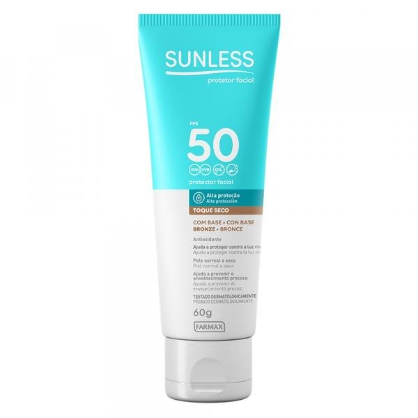 Protetor Solar Facial com Cor FPS50 Sunless