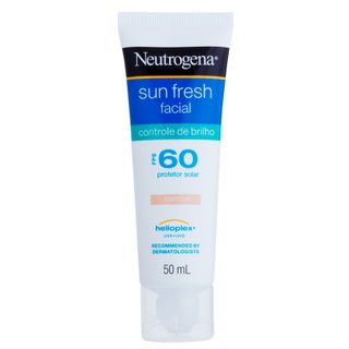 Protetor Solar Facial com Cor Neutrogena - Sun Fresh Controle de Brilho FPS 60 50ml