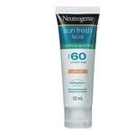 Protetor Solar Facial Com Cor Neutrogena - Sun Fresh Controle De Brilho Fps 60 50ml