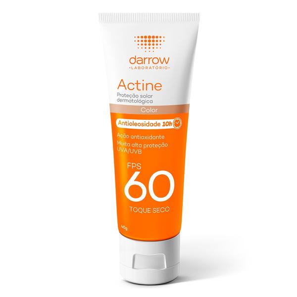 Protetor Solar Facial Darrow Actine Fps60 com Cor 40g