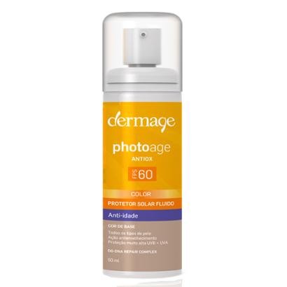 Protetor Solar Facial Dermage Photoage Fluido Antiox Color FPS 60 Universal