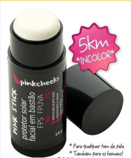 Protetor Solar Facial em Bastão FPS 90 Pink Stick - Cor 5km - Pink Cheeks