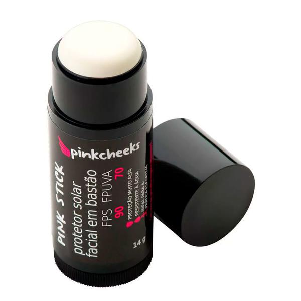 Protetor Solar Facial em Bastão Pink Stick FPS 90 Pink Cheeks 5km Incolor 14g - Pinkcheeks