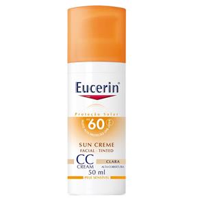Protetor Solar Facial Eucerin Creme Tinted Clara FPS 60 50ml