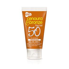 Protetor Solar Facial Fps 50 - ? Cenoura & Bronze - 50 G