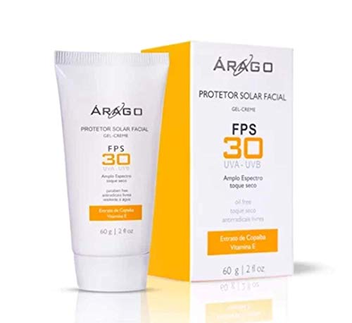Protetor Solar Facial Gel Creme Fps30 Arago 60g