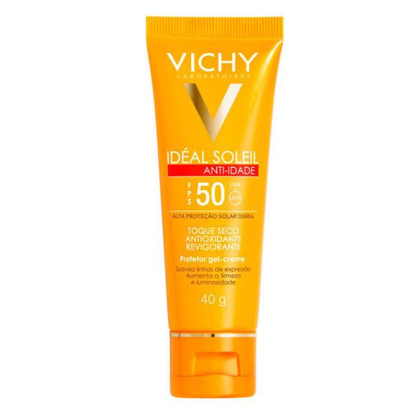 Protetor Solar Facial Idéal Soleil Anti-idade Toque Seco Fps50 - Vichy