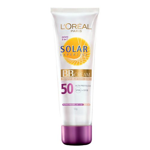 Protetor Solar Facial L’Oréal BB Cream Expertise FPS 50 50g