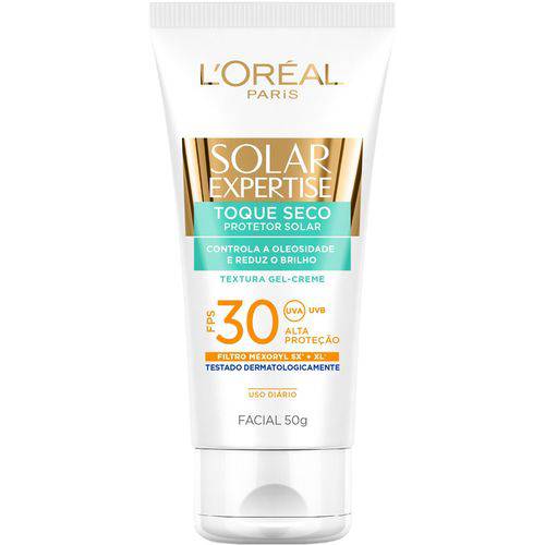 Protetor Solar Facial L'Oréal Toque Seco FPS 30
