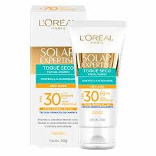 Protetor Solar Facial L'Oréal Expertise Toque Seco Antiacne FPS30 - 50g - Loreal