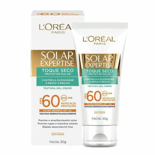 Protetor Solar Facial L'Oréal Expertise Toque Seco FPS 60 50g - Garnier