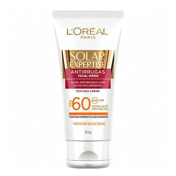Protetor Solar Facial L'oréal Solar Expertise Antirrugas FPS 60 Creme - Loreal