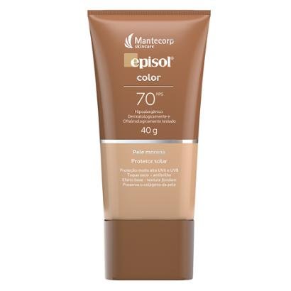 Protetor Solar Facial Mantecorp Skincare Fps 70 Episol Color Morena