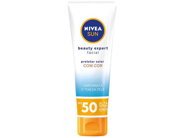 Protetor Solar Facial Nivea FPS 50 Sun - Beauty Expert com Cor 50g