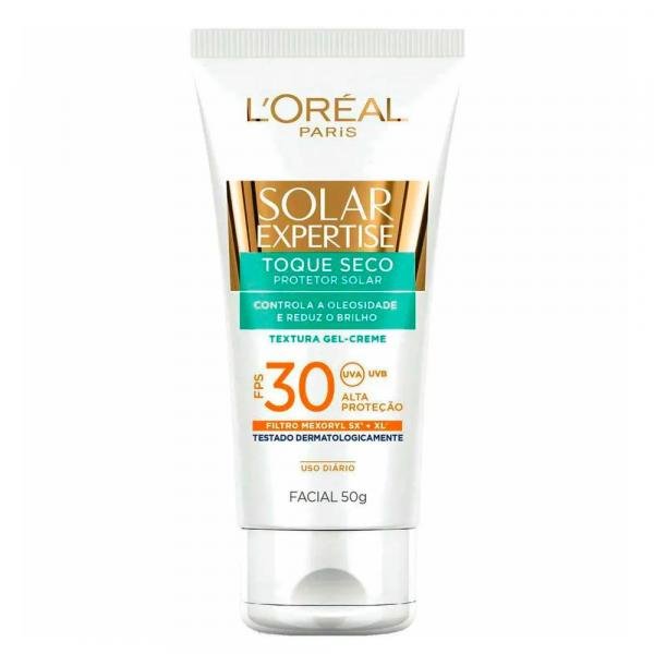 Protetor Solar Facial Toque Seco L'Oréal Paris - FPS 30 50g - LOréal Paris