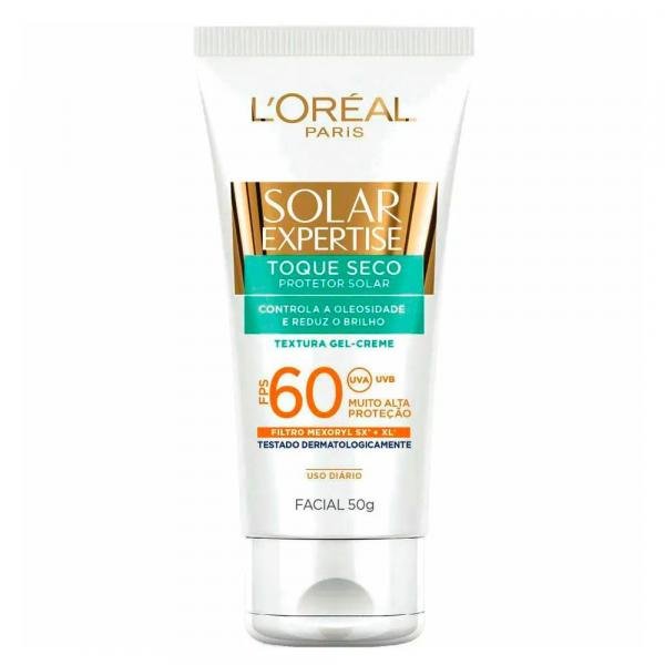Protetor Solar Facial Toque Seco L'Oréal Paris - FPS 60 50g - LOréal Paris