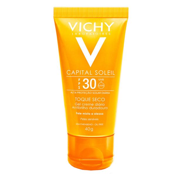 Protetor Solar Facial Vichy Idéal Capital Soleil Toque Seco FPS 30
