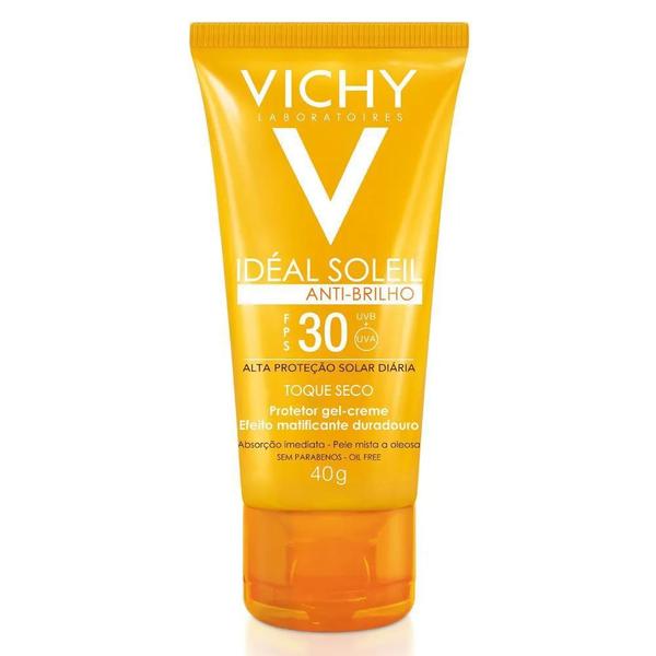 Protetor Solar Facial Vichy Ideal Soleil Antibrilho FPS30 - 40g
