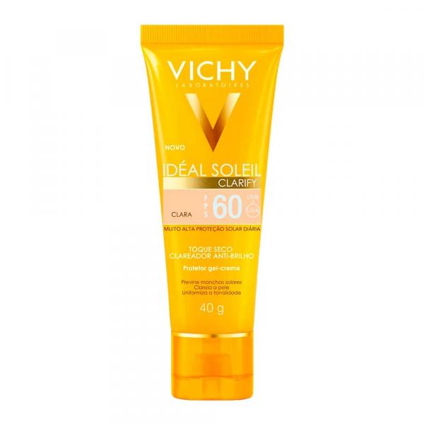 Protetor Solar Facial Vichy Ideal Soleil Clarify FPS 60 Cor Clara 40g