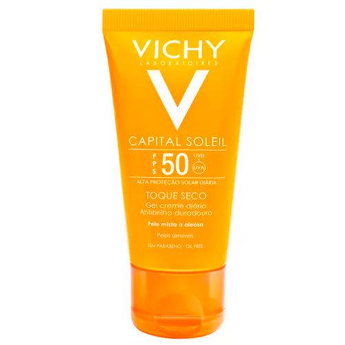 Protetor Solar Facial Vichy - Idéal Soleil Toque Seco Fps 50