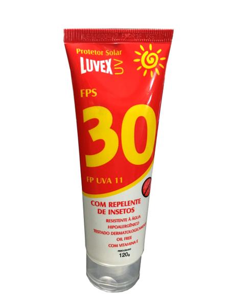 Protetor Solar Fator 30 com Repelente de Insetos Luvex