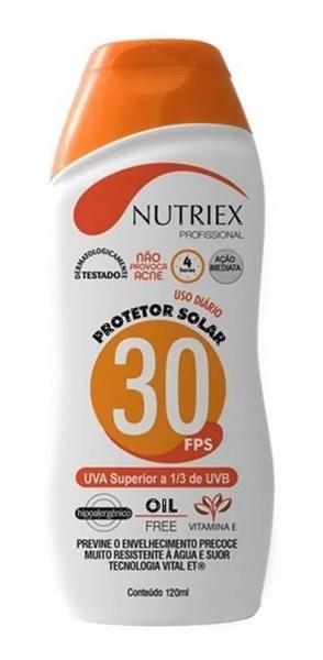 Protetor Solar Fator 30 Nutriex 120 ML